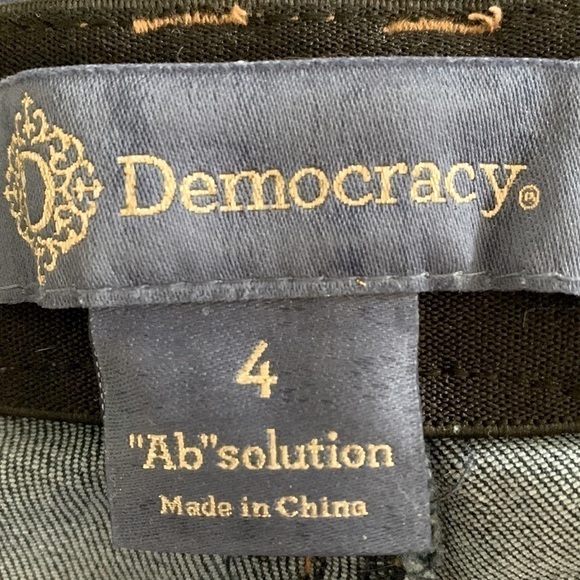 DEMOCRACY Ab solution Jeans, Size 4, Blue Denim. - Picture 3 of 5